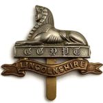 Original WW1 Lincolnshire Regiment Lincoln Cap Badge - WWI Genuine