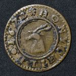 1672 Kent W.354, Honeychild Manor, Sir Charles Sedley, Halfpenny Token, N.2612
