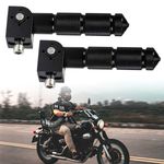 2Pcs CNC Foldable Foot Pegs Footrests Universal For Motorcycle Bike Rear Pedals
