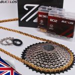 8/9/10/11/12S Cassette 11-52T MTB Bike Road 116/126Link Chain for Shimano HG KMC