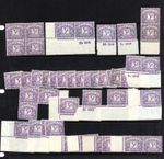 COLLECTION D14 POSTAGE DUE 1924 BLOCK CYPHER 3d MNH x 45 STAMPS  CAT £660