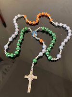 Rosary Beads Irish Ireland Republic Tri Colour Celtic