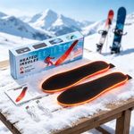 1 Pair Heated Insoles Rechargeable 3000mAh Battery, APP Control, 3 Heat Settings