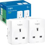 Tapo P100 (2-Pack) Smart Plug, Wi-Fi Plug, App Remote Control, Alexa Plug, Voice