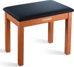 Donner DDP-80 Plus Piano Wood Bench Seat Storage Bookcase Stool Suede Cushion