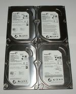 Joblot of 4 Seagate Barracuda ST500DM002 3.5" 500GB Hard Disks