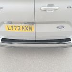 Ford Transit Custom 2nd Gen (2024-)–Ribbed Rear Bumper Protector - Carbon Effect