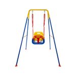Heavy-Duty Kid Swing with Safety Harness 158CM Folding Swing Set Indoor Swings