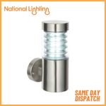 EQUINOX LED Garden Wall Light E27 Waterproof Stainless Steel Light for Outdoor
