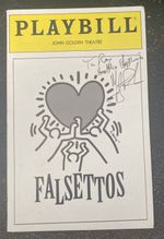 Falsettos  Mandy Patinkin Autographed Broadway Playbill Keith Haring Art 1993