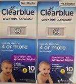 X2 Clearblue Advanced Digital Ovulation Test - 10 Sticks (Pack of 2) Exp 04/27
