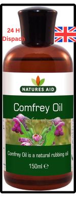 Natures Aid Comfrey Oil 150ml Natural Rubbing Oil for Healthy Made in The UK