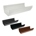 UPVC Gutter Square Line 114mm FloPlast Plastic Guttering Rainwater Square Pipe