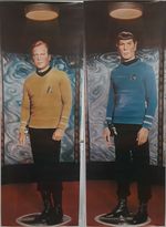 Star Trek TOS, Vintage 1976 6' Kirk & Spock Posters, Door Size