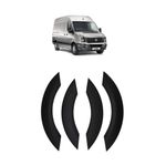VW CRAFTER ABS BLACK 4 PIECES WHEEL ARCH COVER TRIMS PROTECTION 2006-2017