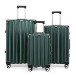 Strong Hardshell Suitcase Set Dual 4 Wheel ABS Luggage Trolley  Cabin Suitcase