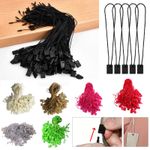 100-1000pcs Long 7" Hang Tag Tags Nylon String Snap Lock Pin Loop Fastener Hook
