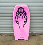 Nalu Tribal Bodyboards Pink/White with Black Tribal Graphic Bodyboard
