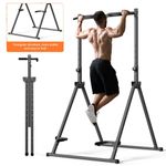 Foldable Power Tower Station Pull Up Bar for Home Gym Workout 8Levels Adjustable