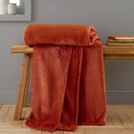 Catherine Lansfield Raschel Velvet Touch Throw 130x170cm Soft Warm Blanket