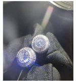 10mm Round Cut CZ Mens Earrings Simulated Diamond Hip Hop Stud Earrings for Men