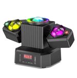 105W LED DJ Disco 2-Arm Moving Head Light RGBW LED Laser Effect DMX Stage Lights