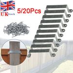 5/20x Fence Panel Security Bracket Post Anti Rattle Theft Galvanised suit 10CM