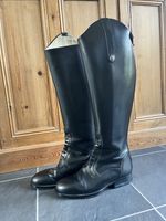 Sarm Hippique 1500 Tall Riding Boots Black EU 38 XL Calf Made in Italy Leather