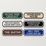 Personalised Text Sign Custom House Front Door Number Name Business Plate Plaque