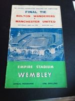 Football Programme Bolton v Manchester United FA Cup Final 3/5/1958 (11)