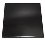 Basalt Ebony Black Hearth Fireplace Tiles (Straight Edges)