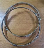 13" Tom Hoops x 2 Suit Gretsch etc 5 Lug Holes