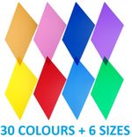 Colour Transparent Acetate Heat Resistant Lighting Filter Gel Sheet Crafts Film