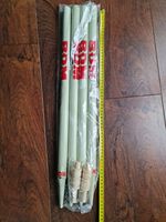 CRICKET STUMPS Set- WOODEN JUNIOR SIZE WITH BAILS- BDM-White