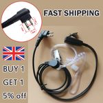 SIA 2 Pin Security Covert Earpiece Headset For Motorola Radio Walkie Talkie UK