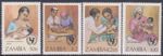 (F349-47) 1988 Zambia set of 4stamps Child survival campaign (AV) (BD09)