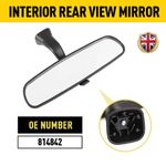 Interior Rear View Mirror Fits Peugeot Citroen Renault Vauxhall 814842 UK