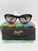 MAUI JIM Polarized Sunglasses MJ 819 02A Kila Black Pearl Interior Neutral Grey