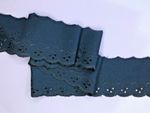 Quality Dark Navy Blue Broderie Lace Trim 3"/7.5cm CHOOSE LENGTH