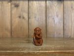 vintage wooden carved Monkey netsuke, netsuke