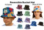Childrens Bucket Hat Kids Reversible Boys Girls Summer Sun Beach Cotton Cap NEW
