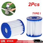 2x For Bestway 58093 Pool Filter Cartridge SIZE I for Swimming Pool PUMP TYPE 1