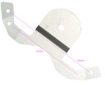 Go Kart Mychron Dash Bracket For OTK Wheel Black/Silver Racing