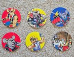 Vintage 1995 Nestle Shreddies Biker Mice From Mars Pogs Milk Caps Bundle Lot x6