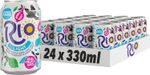 Rio Tropical Light Fizzy Drinks Cans 24 Cans Soft Drink Pack W/Real Fruit 330ml