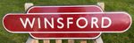 Genuine British Railways Station Totem Sign Winsford (Cheshire) WCML