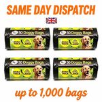 THICK XL DOGGY BAGS Scented Dog Cat Puppy Poo Waste Tie Scooper Poop Disposal UK
