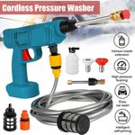 Cordless Pressure Washer Car Wash Water Gun Machine High Power Washer for Makita