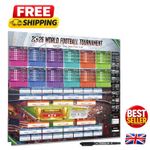 Extra Large World Cup 2026 Football Wall Chart - 100x70cm Decorative Poster