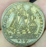 Rare Nuremberg Counter Token Ship, sun and moon PIV N 137177. #G8